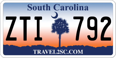 SC license plate ZTI792