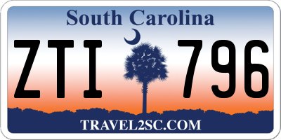 SC license plate ZTI796
