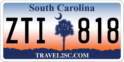 SC license plate ZTI818