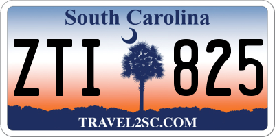 SC license plate ZTI825