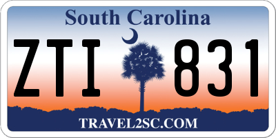 SC license plate ZTI831