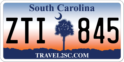 SC license plate ZTI845