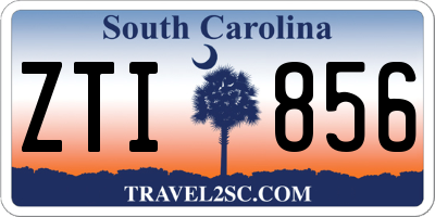 SC license plate ZTI856