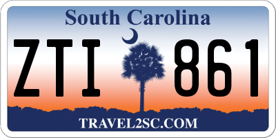 SC license plate ZTI861