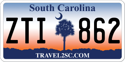SC license plate ZTI862