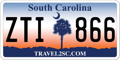 SC license plate ZTI866