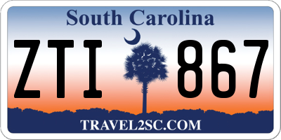 SC license plate ZTI867