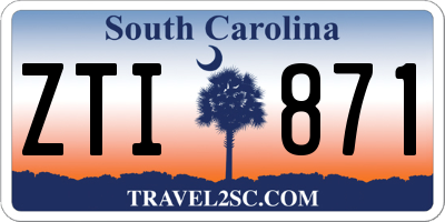 SC license plate ZTI871