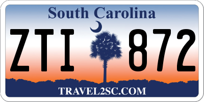 SC license plate ZTI872