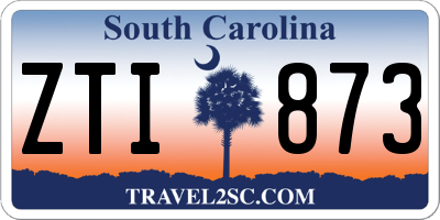 SC license plate ZTI873