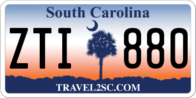 SC license plate ZTI880