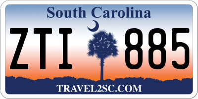 SC license plate ZTI885