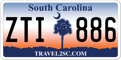SC license plate ZTI886