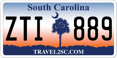 SC license plate ZTI889