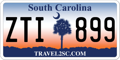 SC license plate ZTI899