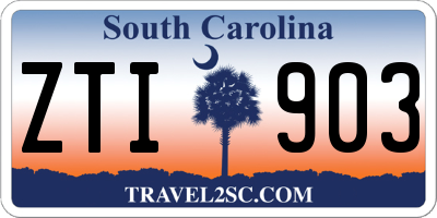 SC license plate ZTI903