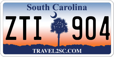 SC license plate ZTI904