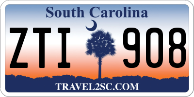 SC license plate ZTI908