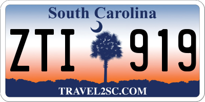 SC license plate ZTI919