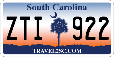 SC license plate ZTI922