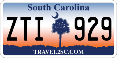 SC license plate ZTI929