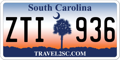 SC license plate ZTI936