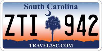 SC license plate ZTI942