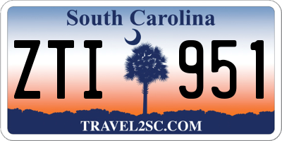 SC license plate ZTI951