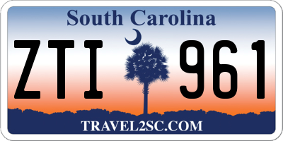 SC license plate ZTI961