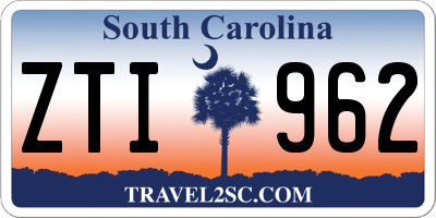 SC license plate ZTI962