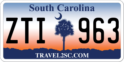 SC license plate ZTI963