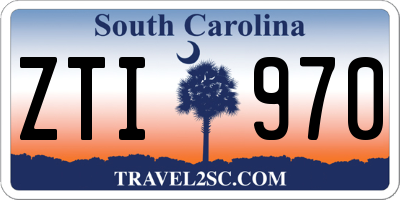 SC license plate ZTI970