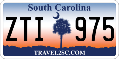 SC license plate ZTI975