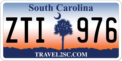 SC license plate ZTI976