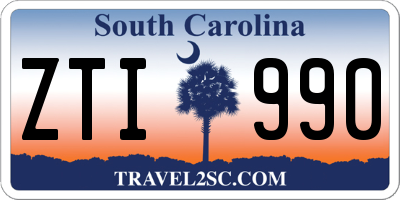 SC license plate ZTI990