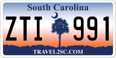 SC license plate ZTI991