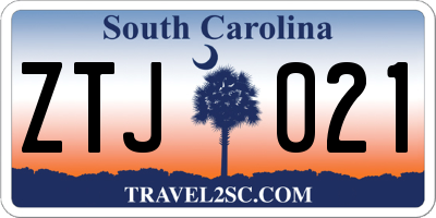 SC license plate ZTJ021