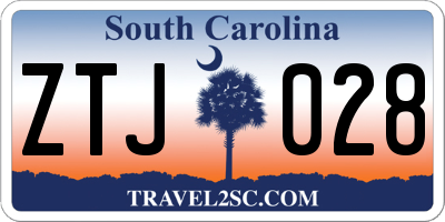 SC license plate ZTJ028