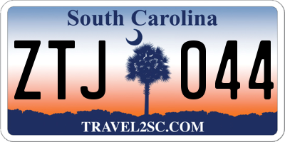 SC license plate ZTJ044