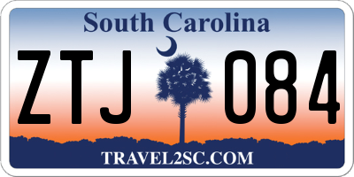 SC license plate ZTJ084