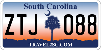 SC license plate ZTJ088
