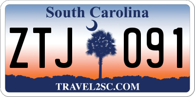 SC license plate ZTJ091
