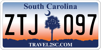 SC license plate ZTJ097