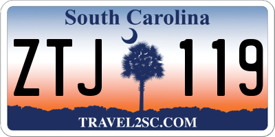 SC license plate ZTJ119