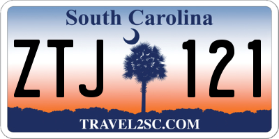 SC license plate ZTJ121