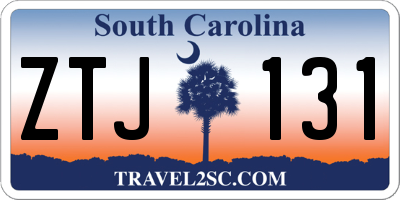 SC license plate ZTJ131