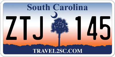 SC license plate ZTJ145