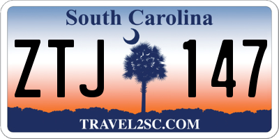 SC license plate ZTJ147