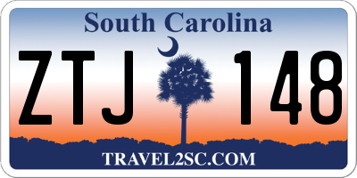 SC license plate ZTJ148