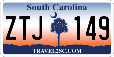 SC license plate ZTJ149